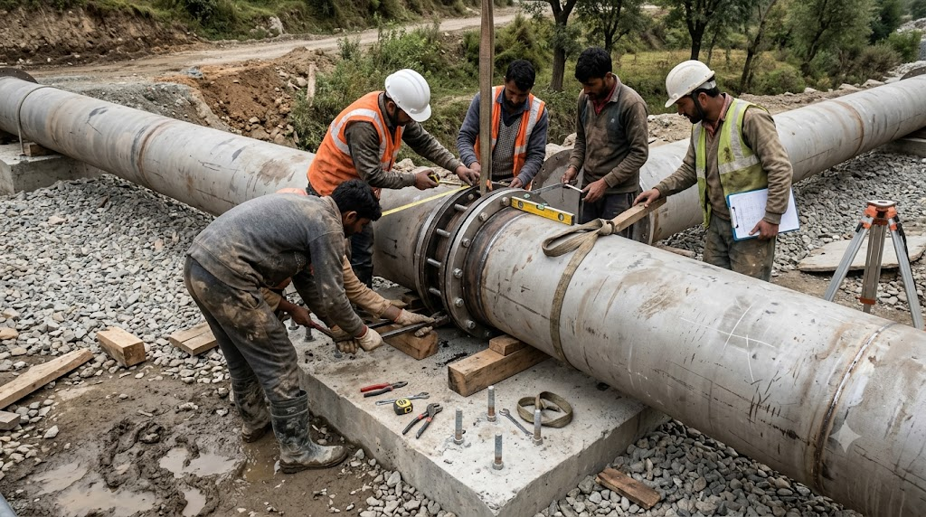 Irrigation canal structure construction
