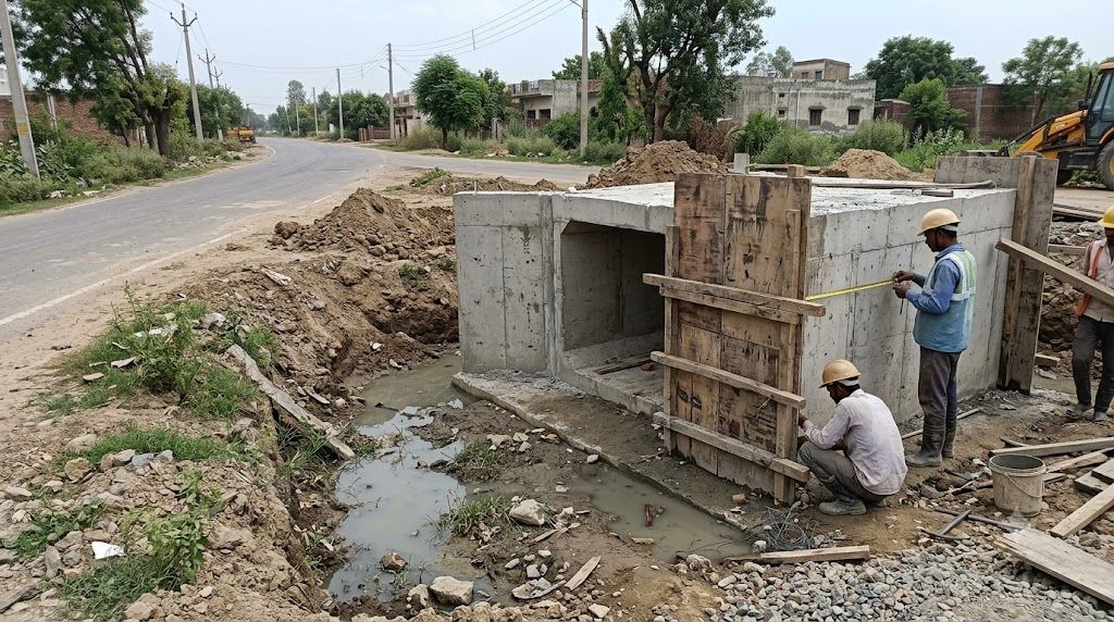 Concrete structural construction work