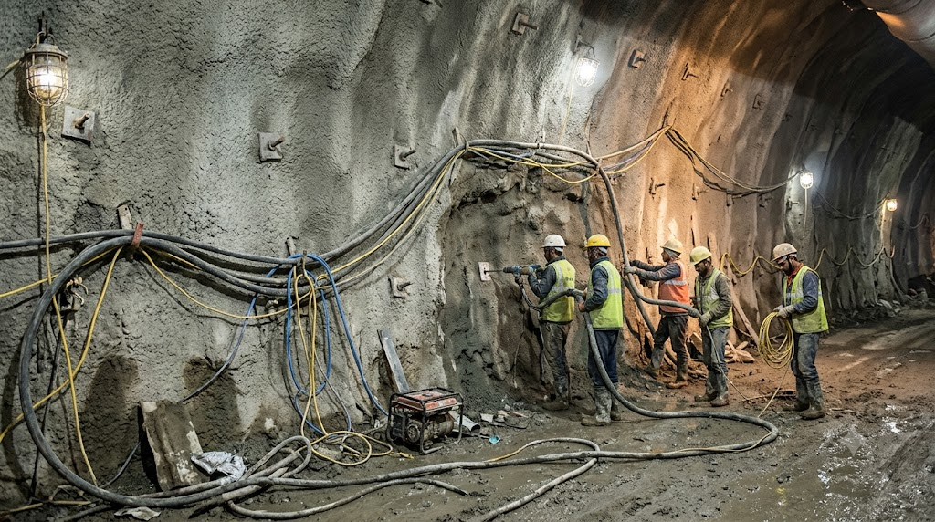Tunnel ground support work